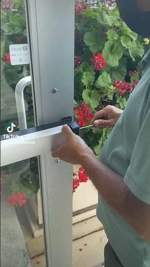 Push bar device repair and mortise cylinder replacement