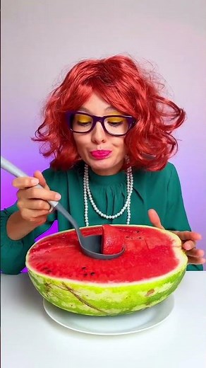 Never Trust a Cat with a Watermelon... 🍉💀 #funnycats