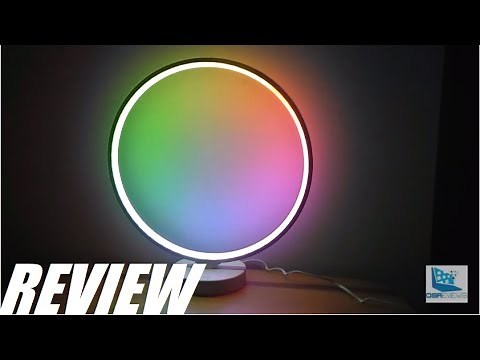REVIEW: Aukey Aura - Coolest LED Lamp, RGB Color Ring Light!
