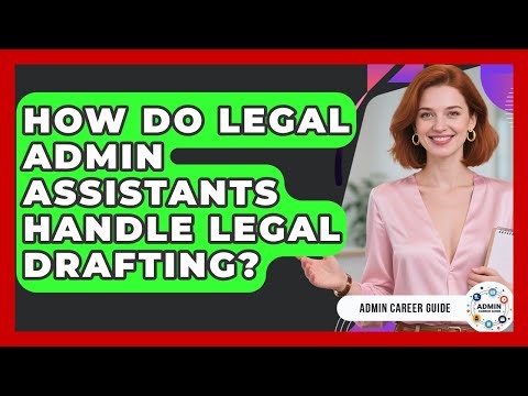 How Do Legal Admin Assistants Handle Legal Drafting? - Admin Career Guide
