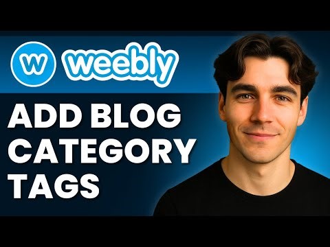 How To Add Category Tags To Blog Post In Weebly (Tutorial 2025)