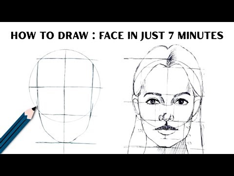 ✅Basic Face Proportions Made Simple | Sketching Tutorial : Easy (Step by Step) ‪@Sajilaartcorner‬