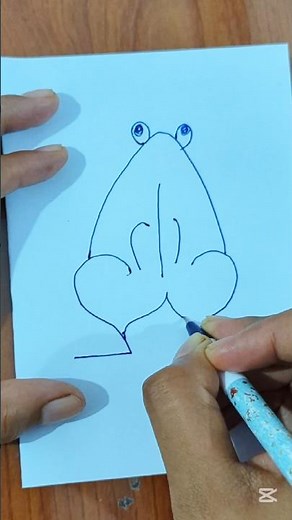 How to Draw a Cute Frog from Number 2 | Easy Drawing Trick 🐸✏️ #easydrawing #drawing