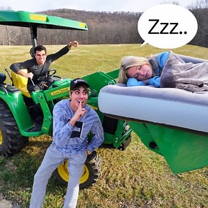 196K views · 545 reactions | Lifting SLEEPING girlfriend with TRACTOR! PRANK WARS | Dobre Brothers | Facebook