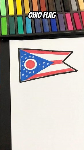 Ohio flag drawing #ohio #flag