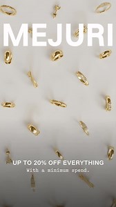 The Stacking Event is on. Shop up to 20% off everything with a minimum spend. | Mejuri