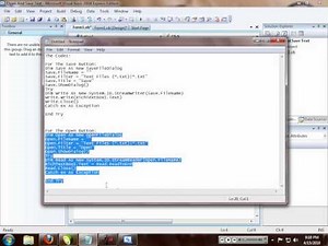 MyLittleResource VB2008: Open And Save Text