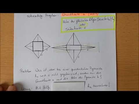 Draw the net of a pyramid