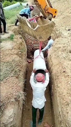 Hume Pipe /NP3 pipe installation #Storm line 400 dia NP3 #construction