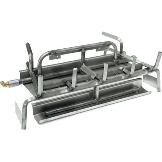 Grand Canyon Stainless Steel Gas Logs Vented 3 Burner System