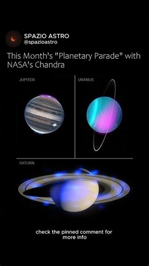 this month's planetary parade with NASA's Chandra #NASAChandra #Jupiter #STEM #PlanetaryAlignment