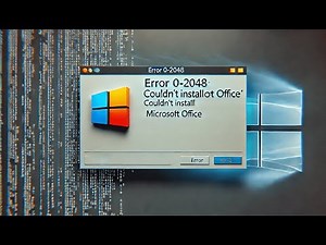 How to Fix Error 0-2048 'Couldn't Install' Office✅✅