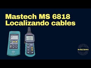 MASTECH MS6818, localizando cables.