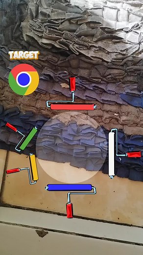 Creative Visuals: Animated Painting of a Target Symbol