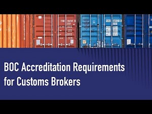 BOC Accreditation Requirements for Brokers