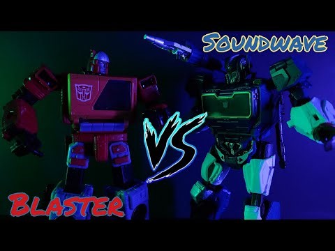 Blaster vs Soundwave | A Transformers Stop Motion Short film
