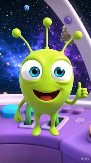 Funny Cartoon AI 🚀 Space Adventure | Alien Cartoon #cartoonai #shorts