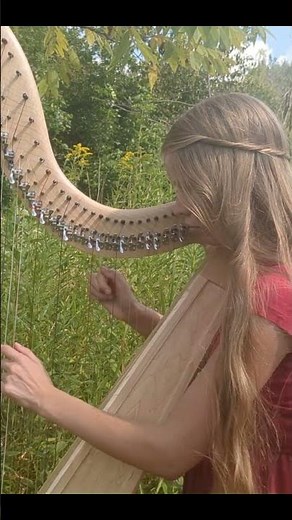 Kingsfold: Celtic Harp (Hymnprov: I Heard the Voice of Jesus Say) #shorts #harp #hymns #celticharp