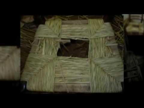 Hand-twisted Bulrush Seatweaving~The Wicker Woman