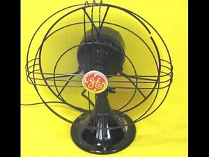 vintage GE General Electric oscillating fan, 49X929