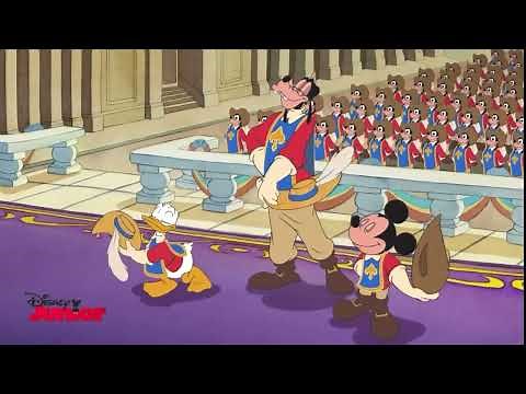 Escena Final de Mickey Donald Goofy los 3 Mosqueteros | Retransmisión en Disney Junior LA.