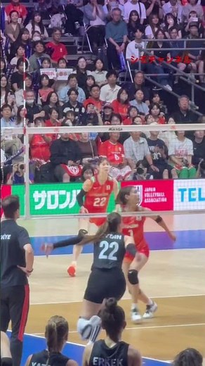 日本代表北窓絢音選手のサーブ🏐 #女子バレーボール #バレーボール #volleyball #綺麗 #saga久光スプリングス #サーブ #日本代表 #北窓絢音 #かわいい #トルコ