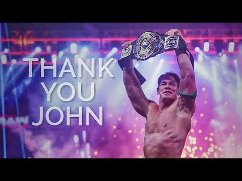 WWE says thank you to John Cena