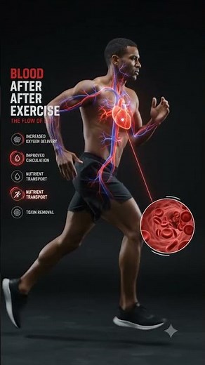 What running does to your blood 🩸 l. ​#shorts #anatomy #fitness