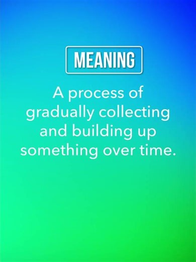 Word Of The Day-‘Accumulation’✍️ #englishgrammar Boost Your Vocabulary With Us.