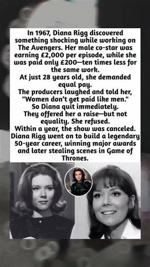 🤯😱In 1967, Diana Rigg discovered something shocking while working on The Avengers🥹#shorts #ytshorts