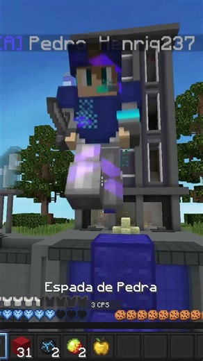 quando o dano de queda trola. #bedwars #meme