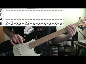 Rage Against The Machine Bulls On Parade Bass Guitar Lesson with TAB Tutorial RATM