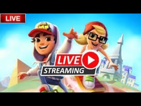 SUBWAY SURF LIVE STREAM #shortsfeed #shortslive #livestream #subwaysurfers #subwaysurf #kids