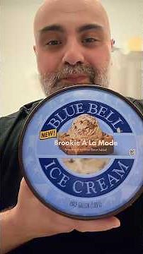 Trying Blue Bells new Brookie A La Mode Ice Cream 🍨