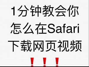 苹果手机还不会从网页下载视频？1分钟包教会的，还不赶紧进来学？