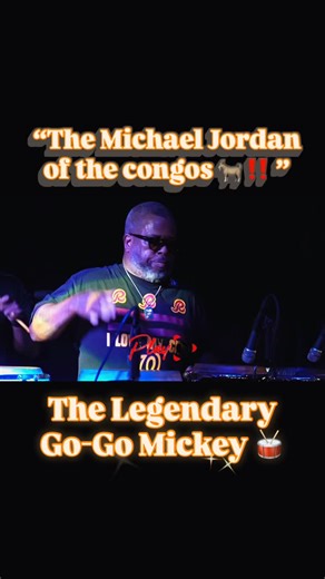 Donnell Floyd Sr. on Instagram: "When the crowd starts chanting “GOGO MICKEY! GOGO MICKEY! GOGO MICKEY!”, you already know what it is! 🔥🔥 What you’re witnessing in this clip ain’t just percussions — it’s a true masterclass from the Michael Jordan of the congos‼️🥁🐐 Mickey doesn’t just play… he elevates the entire room. The rhythm, the soul, the connection — this is what greatness sounds like! That’s our culture. That’s Go-Go. 💯 Big salute to Zeek, Keets & Moe for curating a night that remind