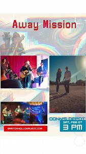We’re thrilled to launch our latest album “Away Mission” - a subtly Sci-Fi Americana album- at @donnsdepot Saturday Feb 7 . @pendulumhearts is kicking things off at 3pm | Eric Booth