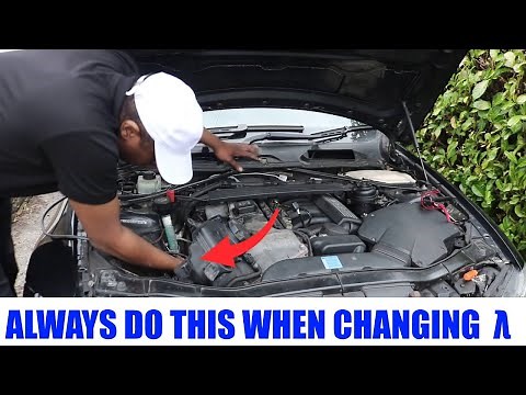 How to replace a lambda or oxygen (O2) sensor bank 1 on a BMW 325i/330i E90 E91 E92 E93