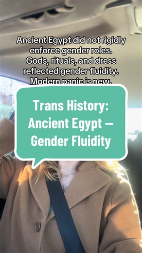 Ancient Egypt did not enforce gender roles the way modern societies do. Egyptian religion, mythology, and daily life reflected a fluid understanding of gender expression, particularly in sacred contexts. Gods such as Atum embodied both masculine and feminine aspects, and rituals often blurred gender boundaries through dress, symbolism, and performance. Archaeological and textual evidence shows that gender variance was not treated as a moral threat, but as a natural part of cosmic balance. The ob