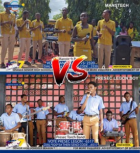 42 reactions | WOW. These Students can play at your Weddings, Parties, Concerts, etc Manstech_Live Mankessim Senior High - Manstech VS Presec Legon A Class LIVE BAND. Drop your comments #highschooltv #WTBAwards | High School TV | Facebook