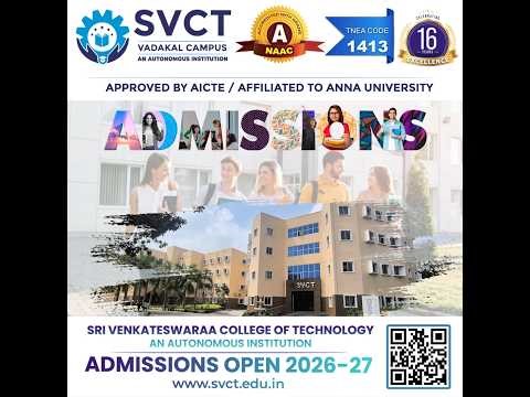 Sri Venkateswaraa College of Technology (SVCT) – Code: 1413, Vadakal Campus