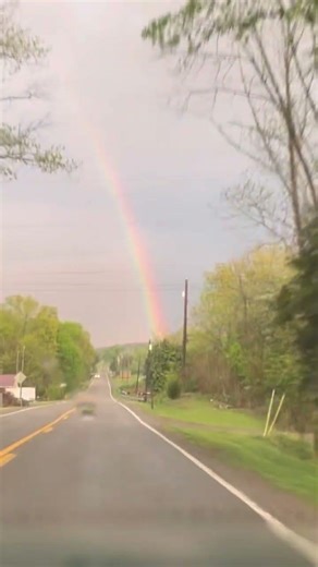 Big #Rainbow Over Woodway Virginia 🇺🇸