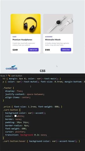 Product cards using HTML,CSS,and JavaScript #shorts #coding#viral #programming#css#html #javascript