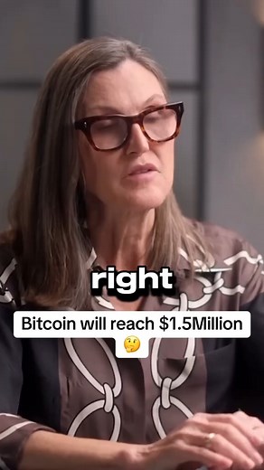 1.1M views · 7.6K reactions | Investor Cathie Wood reveals that she belives Bitcoin will reach $1.5M by...? 勞 #podcast #bitcoin #investing #crypto | Steven Bartlett | Facebook