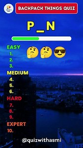 Guess the backpack things quiz 🤔 #backpackthings #guess #backpack #quiz #things #trivia #quizwithasmi | Quiz with Asmi