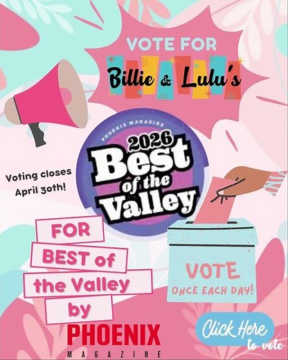 Vote BILLIE & LULUS for the 2026 Best of the Valley!