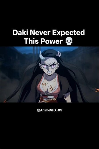 Daki Never Expected This Power 💀 #anime #nezuko #power