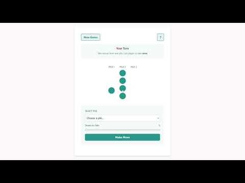 TUTORIAL for the game of nim