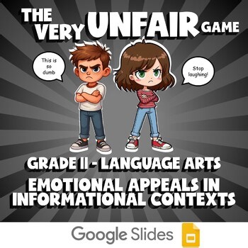 Emotional Appeals in Informational Contexts VERY UNFAIR GAME - Grade 11 ELA