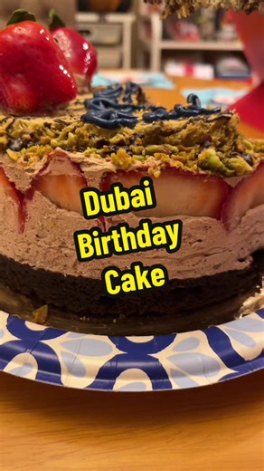 Happy Birthday @Craig Romain The boys and I picked out a Dubai chocolate strawberry cake from @The Sweet Life Bake Shop. It was delicious! #birthdaycake #dubaichocolate #longislandfoodie #bakery #birthdaycelebration